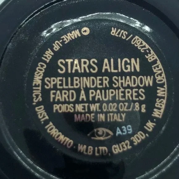 NIB MAC Starring You STARS ALIGNDark Gray Frost eyeshadows limited edition new
